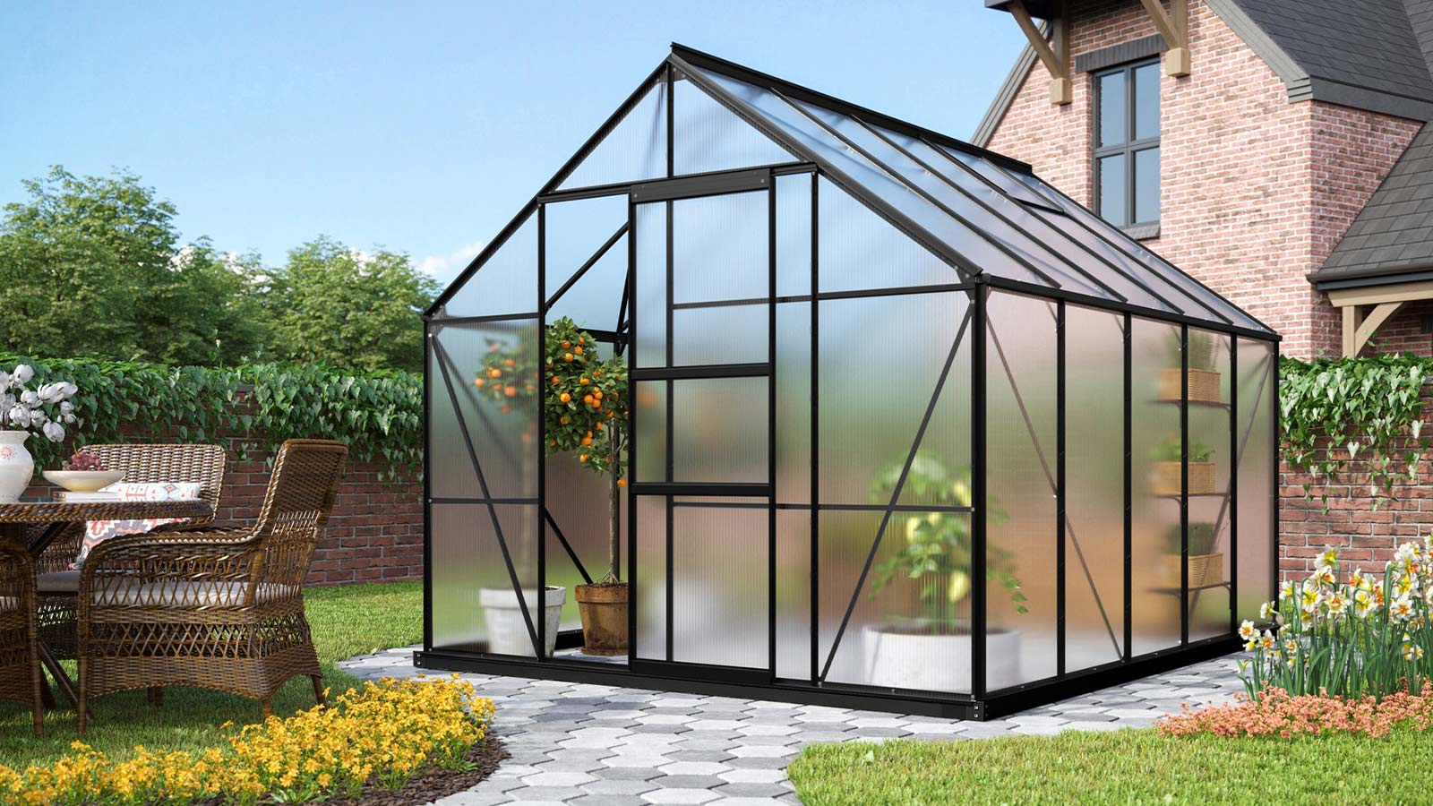 Mellemstort drivhus fra Vitavia