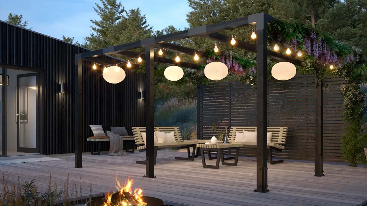 Pergola til terrasse og haveindretning