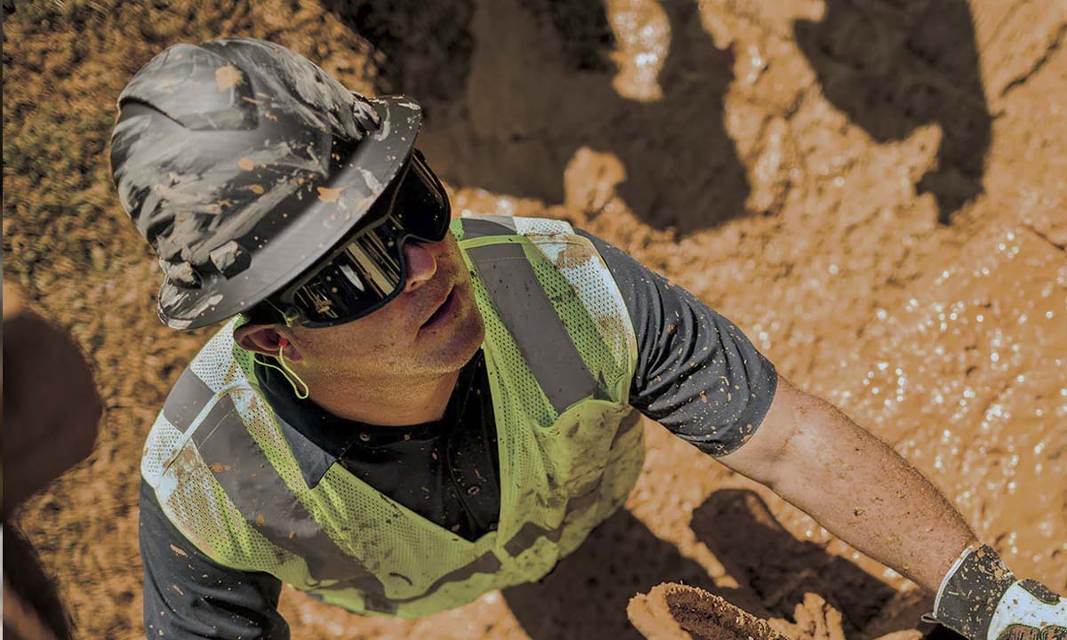 Sikkerhedsbriller til beskyttelse på byggepladser