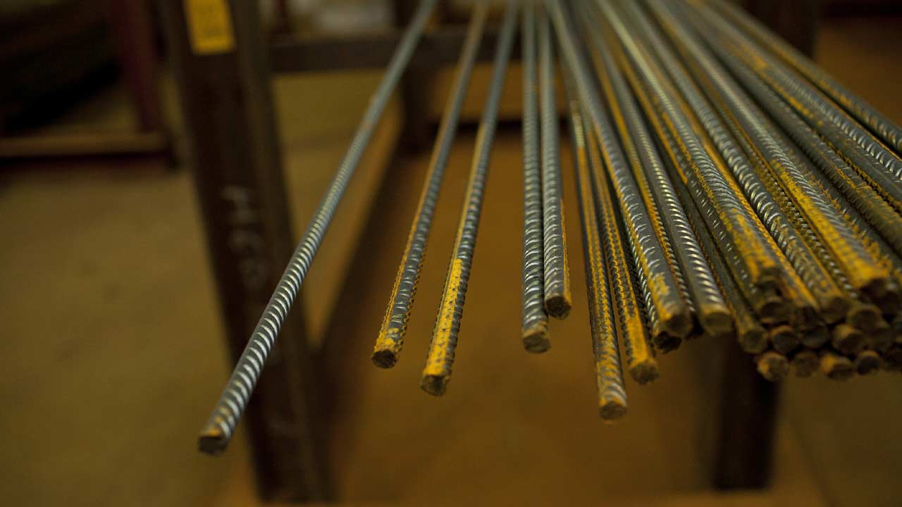 Galvaniseret armeringsjern og tentor stål