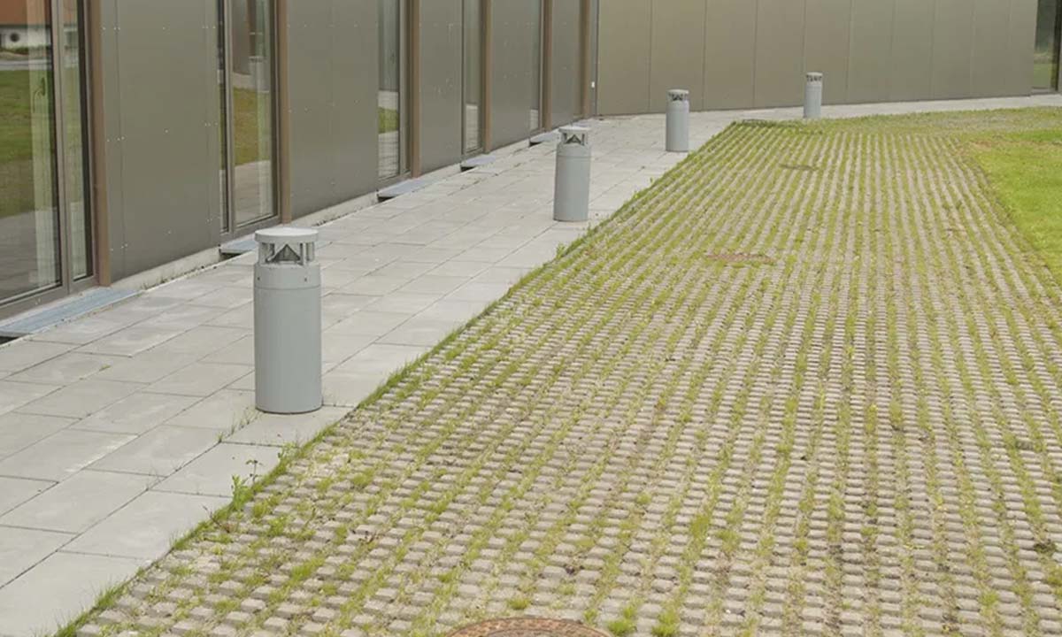 IBF hollændersten til græsarmering i indkørsel