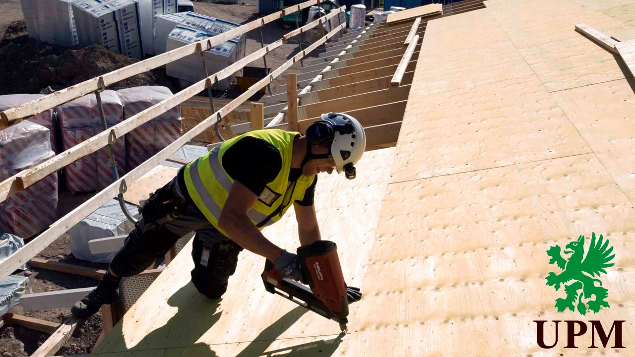 Krydsfiner til tagkonstruktion og tage