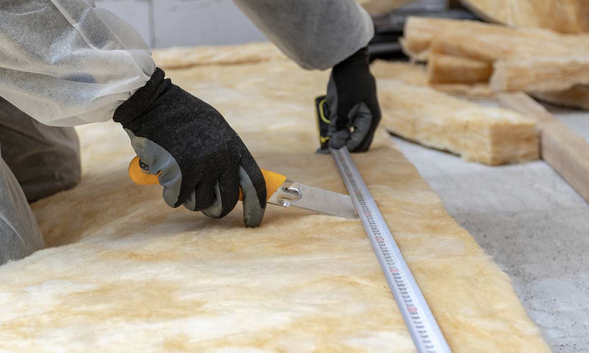 Sakse og knive til glasuld, rockwool og isolering