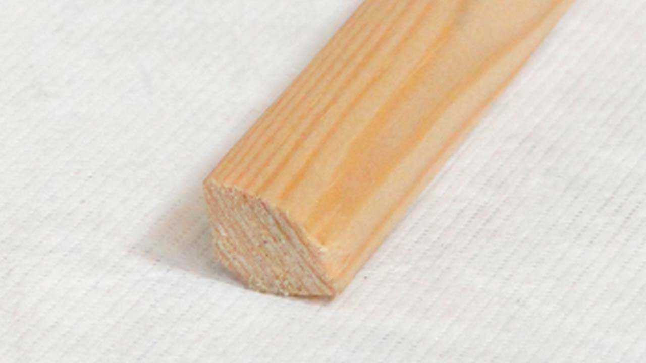 Kvartstaflister på 3 meter i ubehandlet fyrretræ