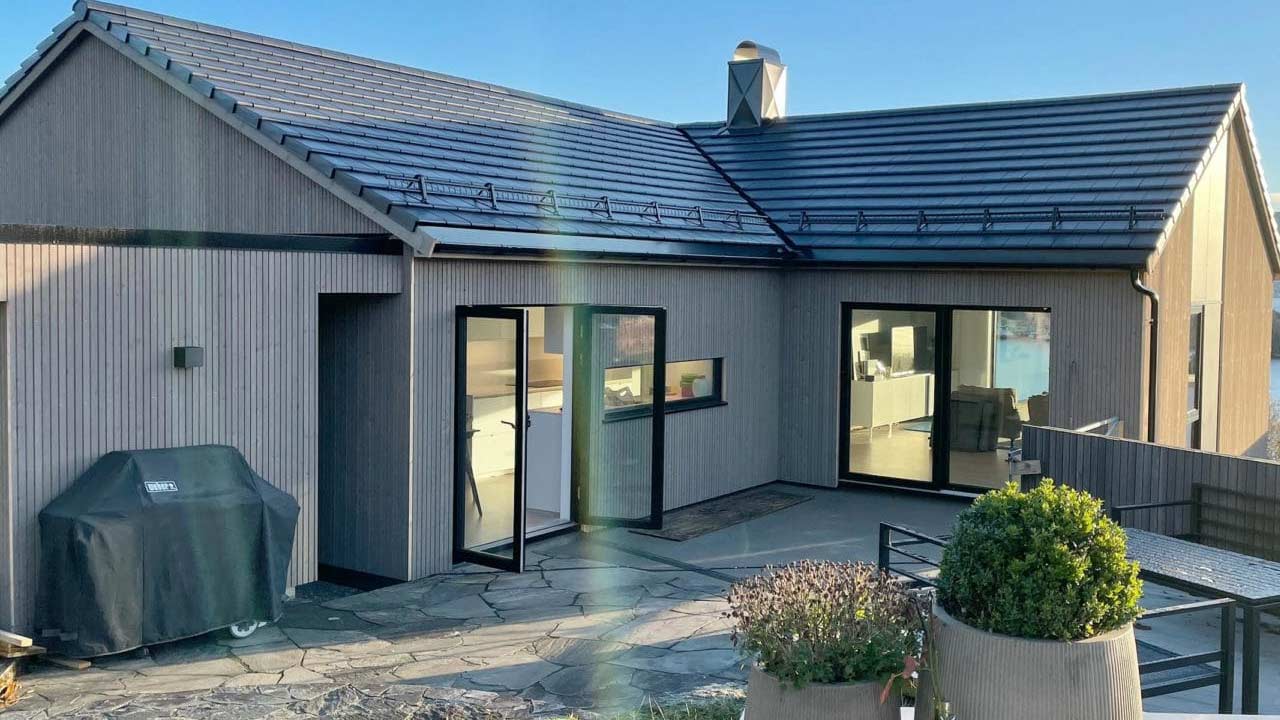 Flot villa med superwood beklædning