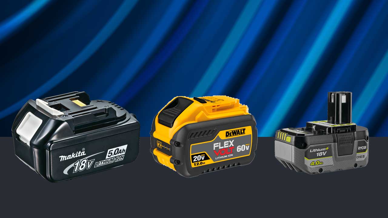 12v og 18v batterier til elvaerktoej