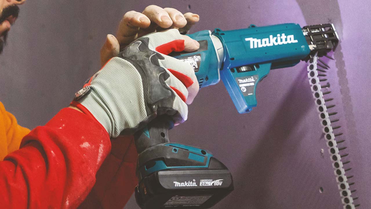 Makita LXT gipsskruemaskine med bånd