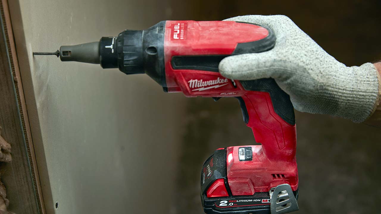 Milwaukee gipsskruemaskine skruer i gipsplade