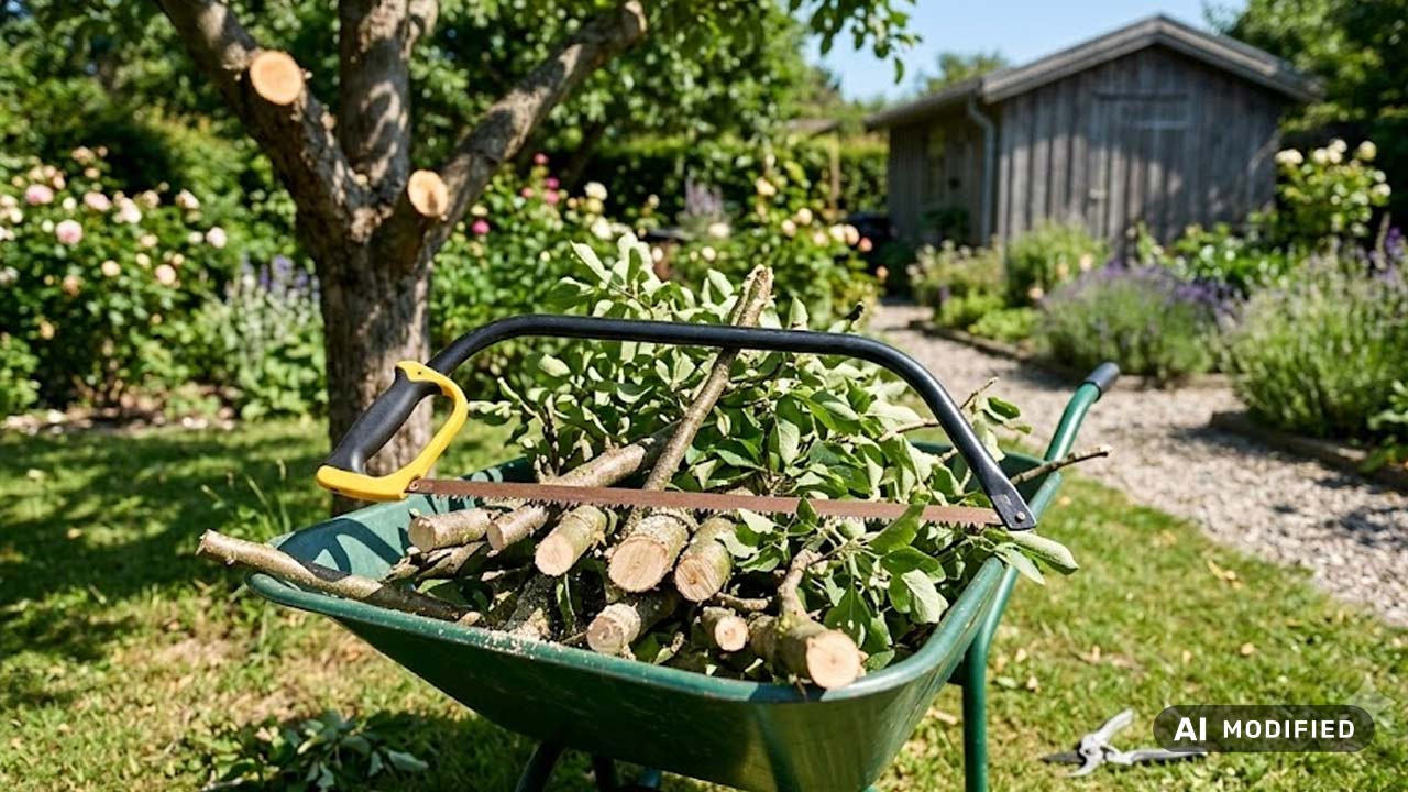 B&oslash;jlesav i trilleb&oslash;r med grene (AI tilpasset)