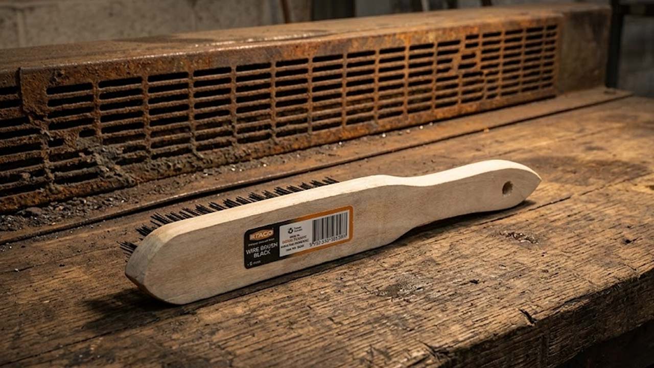 St&aring;lb&oslash;rste og rusten ventilationsrist