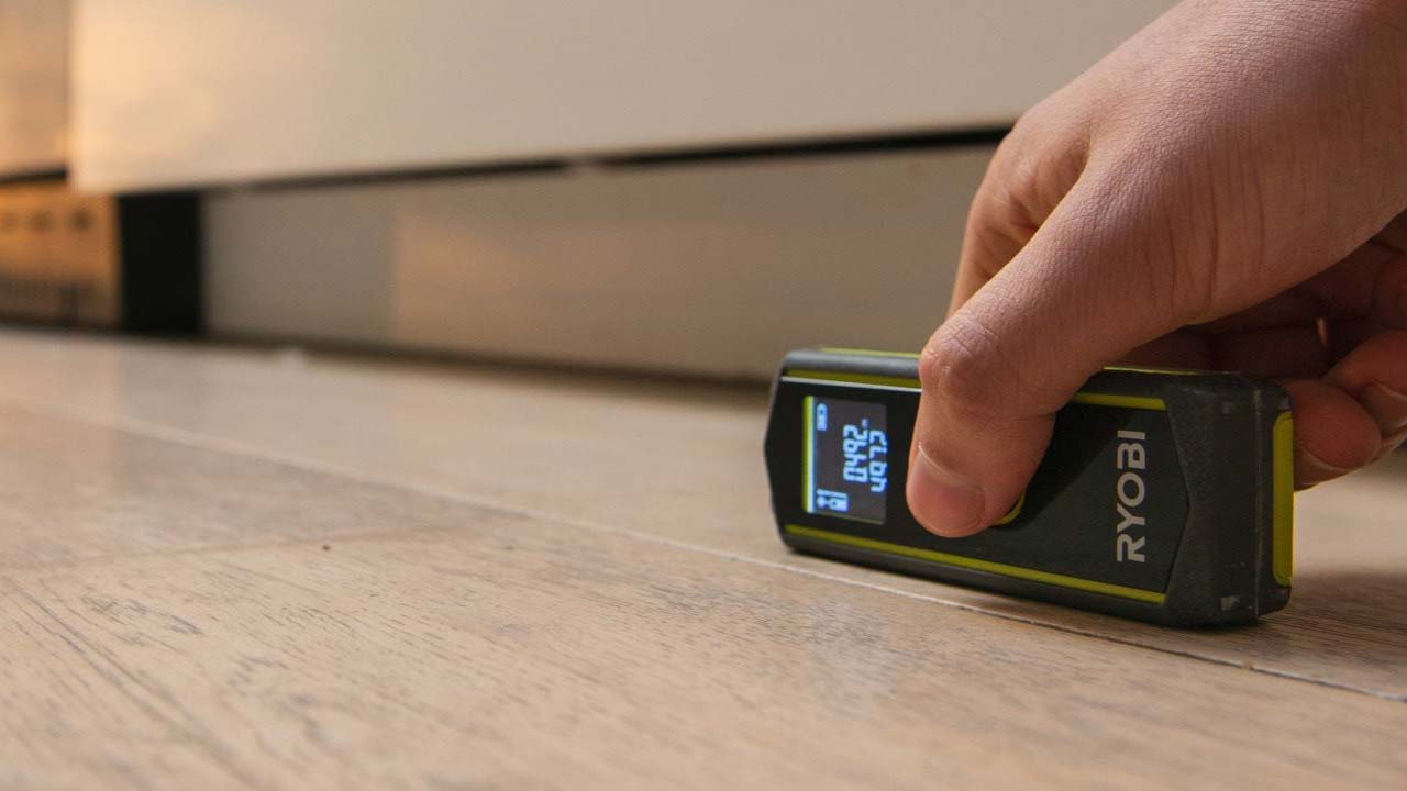 Laser afstandsm&aring;ler fra Ryobi