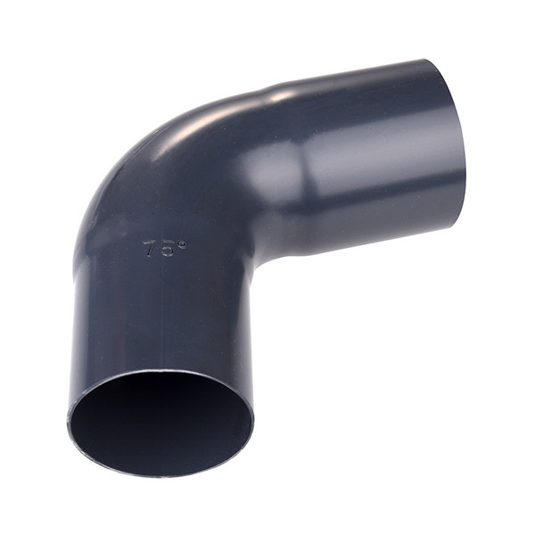 Plastmo Bøjning 75° Grafit 75mm