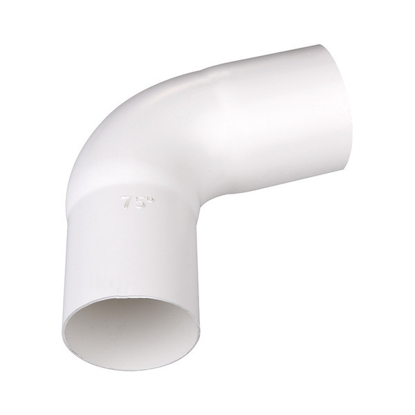 Plastmo Bøjning 75° Hvid 75mm 