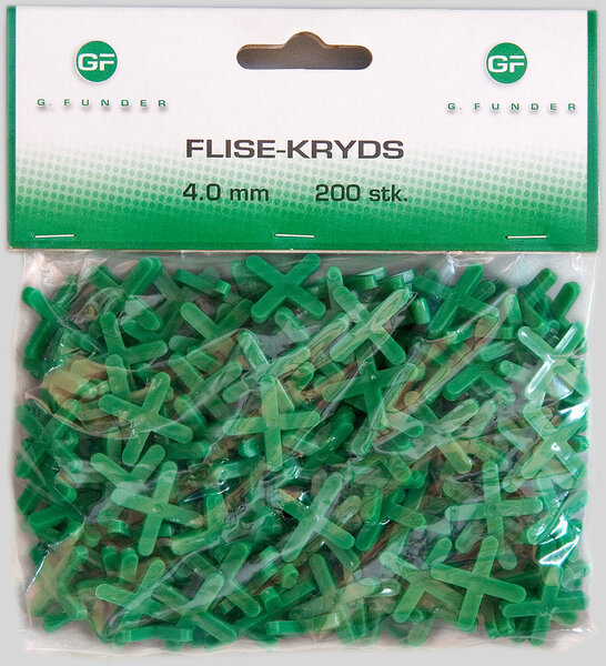 G. Funder Flisekryds 200 stk - 4mm