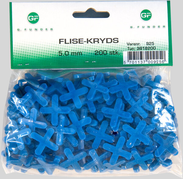 G. Funder Flisekryds 200 stk - 5mm