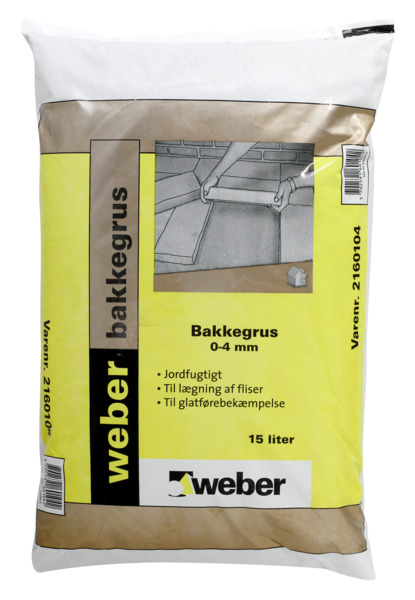 Weber bakkegrus 0-4mm 15l