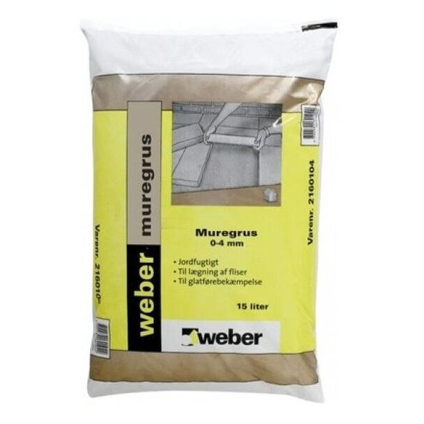 Weber murergrus 0-4mm - 15L