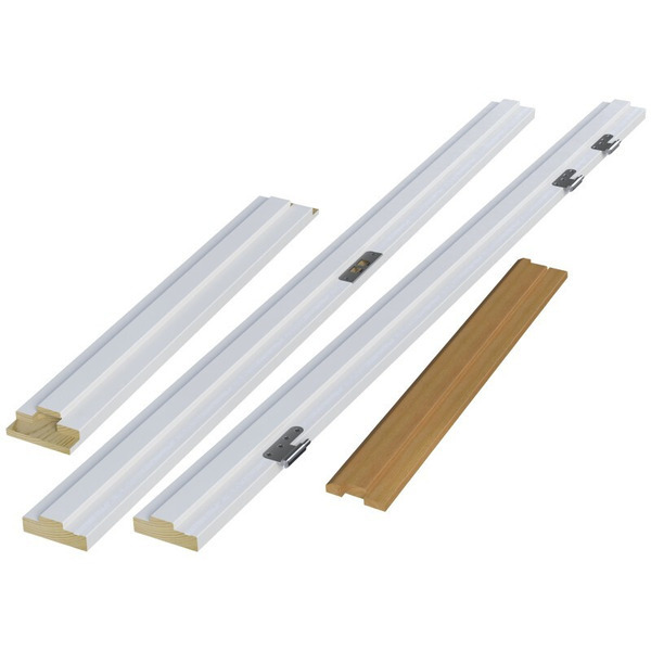 Swedoor 128mm Karmsæt BD30 M/bund Venstre - Hvid Fyr - 786x2089mm