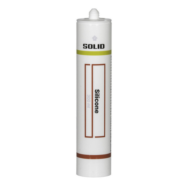 SOLID Byggesilicone Hvid - 300ml 12 stk/karton