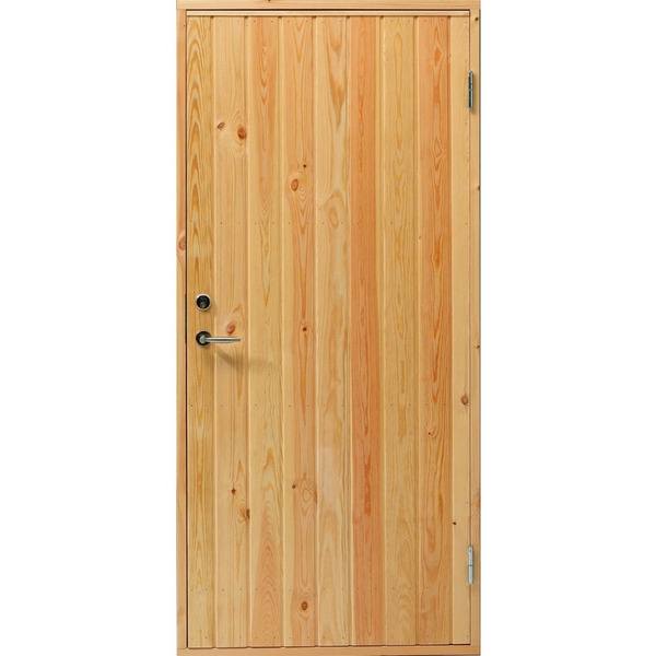 Swedoor 92mm Udhusdør Højre Ud. - Ubehandlet Fyr -  888x1978mm