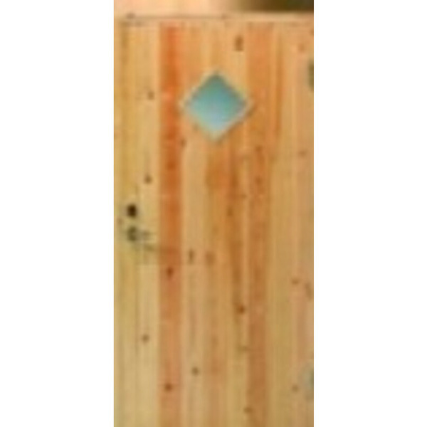 Swedoor 92mm Udhusdør M/glas - Ubeh. Fyr - Ud V - 888x1978mm