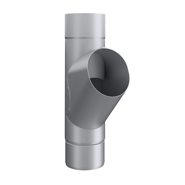 Lindab Rainline Grenrør stilbar Stålmetallic - 75mm