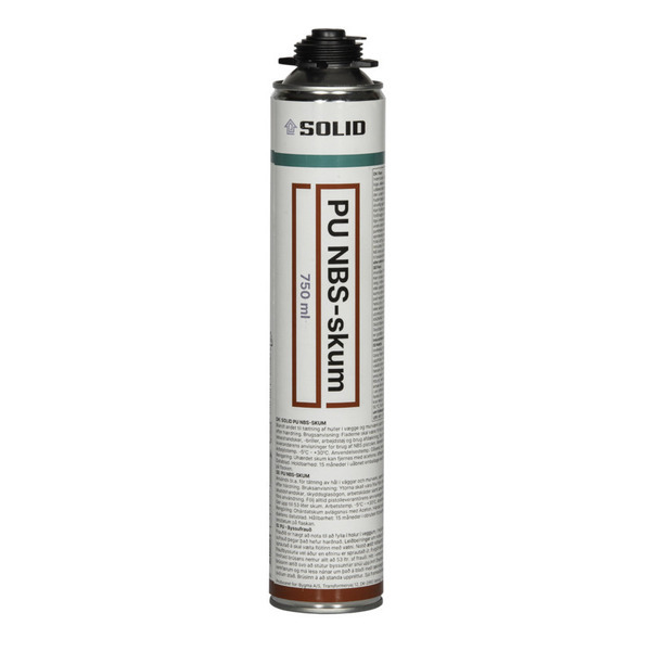 SOLID NBS PU Helårsskum - 750ml 