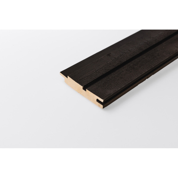 25x125 Gran Træbeklædning MG75S Sortmalet (fer & not)