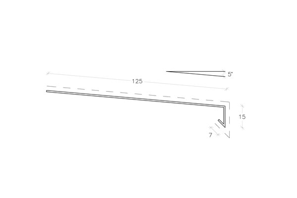 Etex Cedral Lap aluprofil sålbænk C01 hvid - 3m