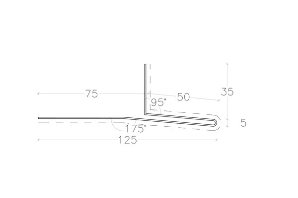 Etex Cedral Lap Vandnæse Aluprofil Hvid - 3m