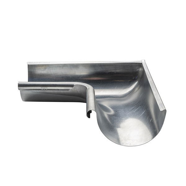 Plastmo tagrende Indv.endig Gering 280mm 90° Zink retro