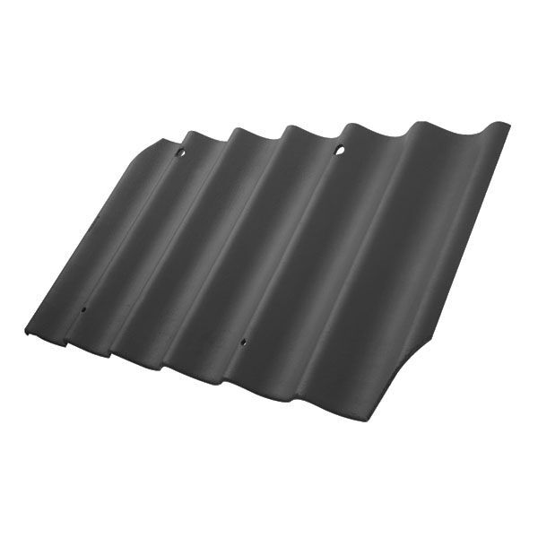 Swisspearl B7 Tagplader i Sortblå - Hjørnehul - 1100x570mm