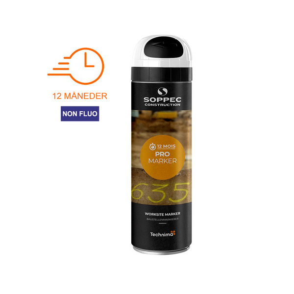 SOPPEC Promarker 500ml - Hvid