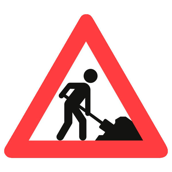 Sydvesta Vejskilt Vejarbejde A39 - 70cm