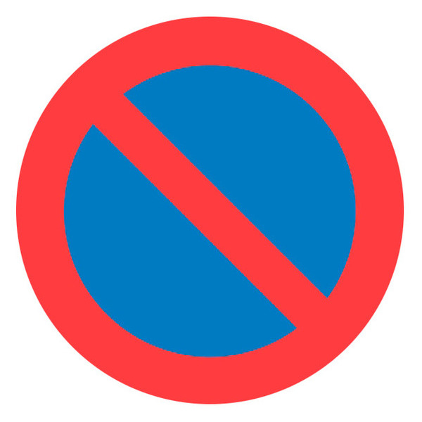 Sydvesta Vejskilt Parkering Forbudt - 70cm