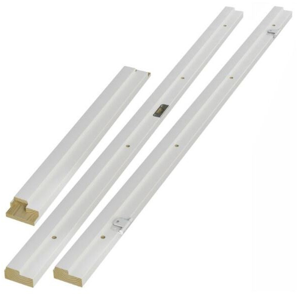 Swedoor 128mm Snap-In Karm U/bund - Fyr Hvid - 986x2089mm