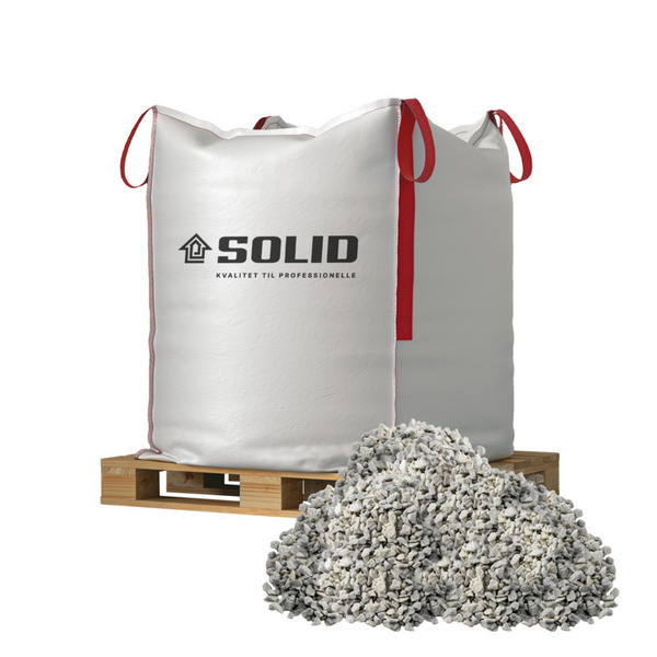 SOLID Hvide Granitskærver i Big Bags med fri fragt - 1000kg
