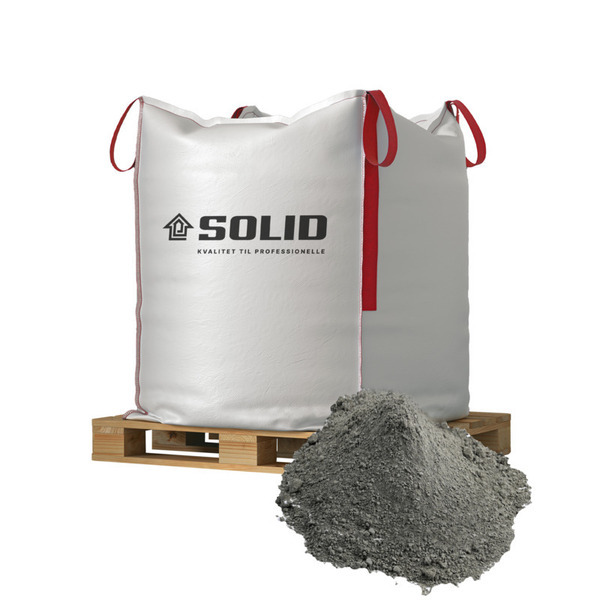 SOLID Koksgrå Stenmel 0/2mm i bigbag med fri fragt - 1000kg