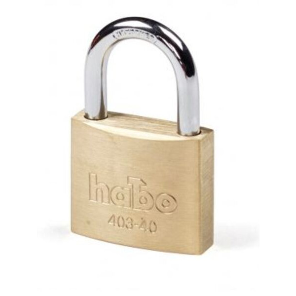 Habo Hængelås Messing - 40mm