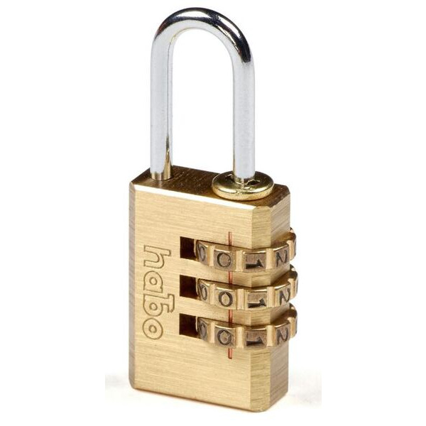 Habo Hængelås Messing - 21mm