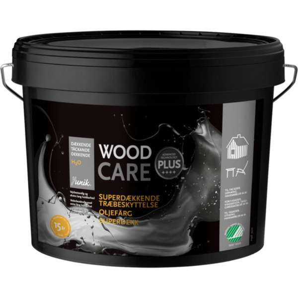 Yunik Heldækkende Træbeskyttelse Wood Care Plus - Vælg Farve & Størrelse