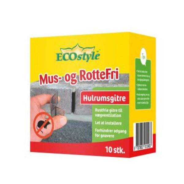 ECOstyle Mus & Rotte Hulrumsgitre - 10pk - Mus - Bygma