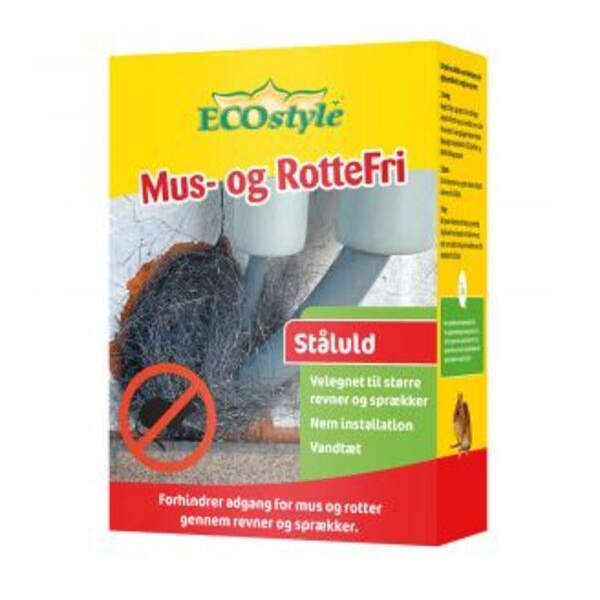 ECOstyle Mus & Rottefri Ståluld - 50x15cm - Mus - Bygma