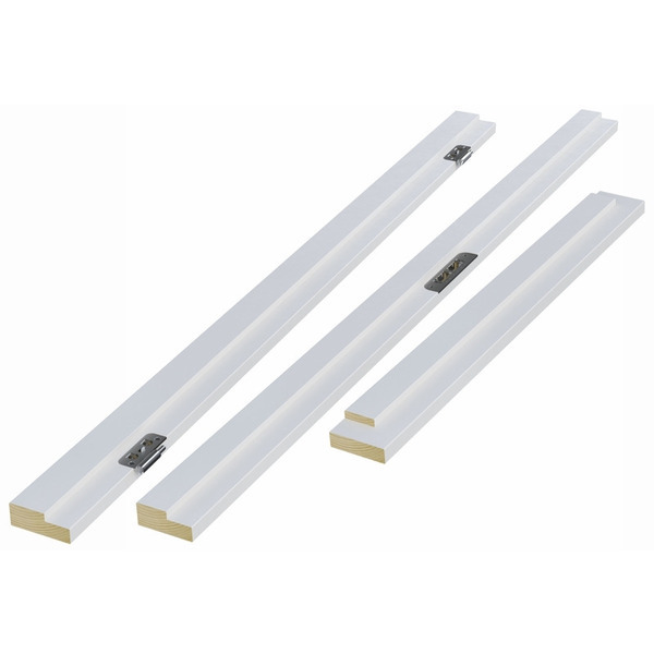 Swedoor 75mm Snap-In Karm U/bund - Fyr Hvid - 986x2089mm