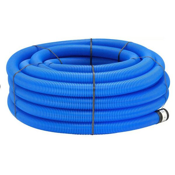 Uponor Drænrør blå Ø92/80 mm – fleksibelt PE-rør | Bygma