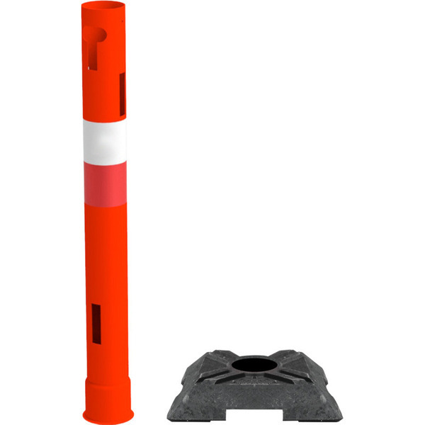 Afspærringscylinder Rød 100 cm M/fod