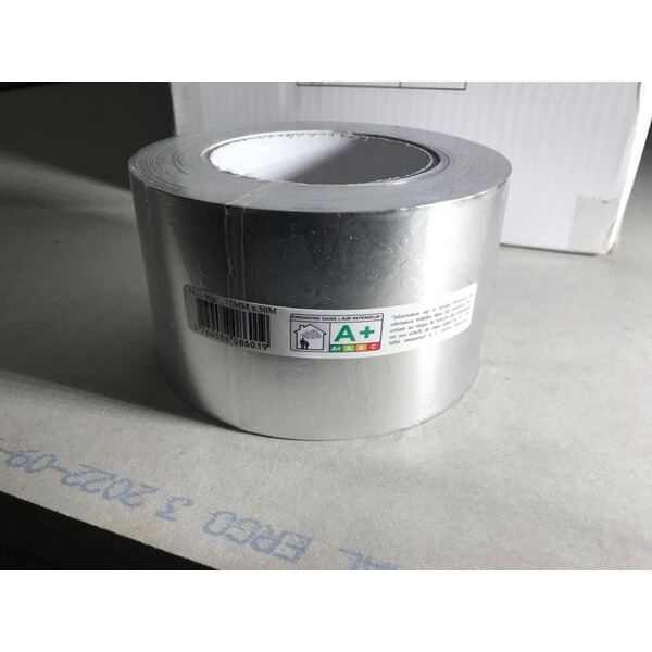 Airflex Alutape Blank - 75mm - 50m/stk