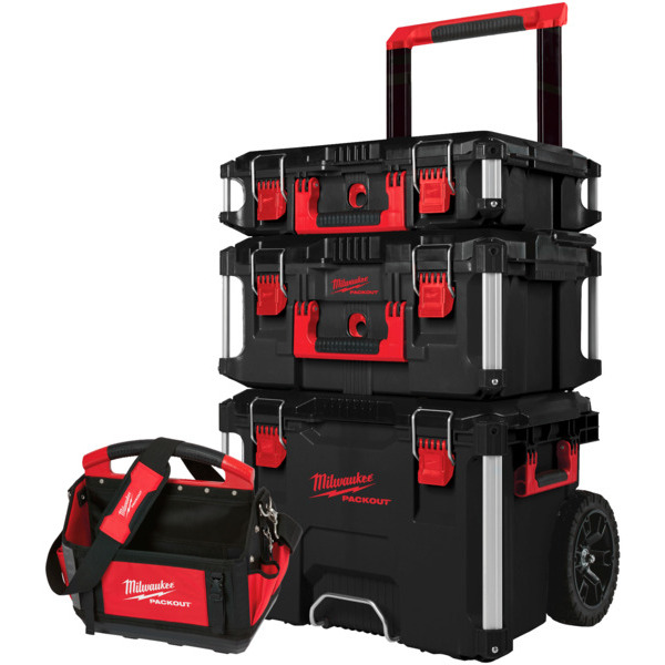 Milwaukee Packout 3 dele - 560 x 470 x 1000mm + Værktøjstaske