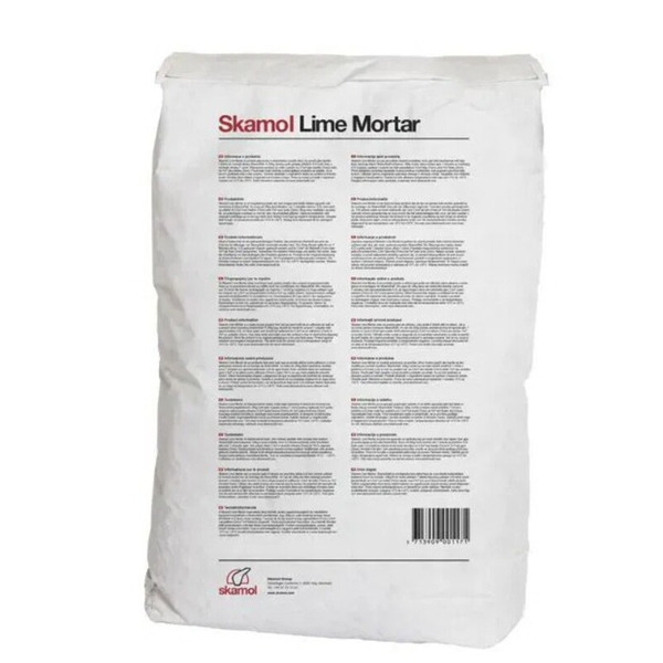 Skamol Lime Mortar Kalkmørtel Hvid - 20 kg