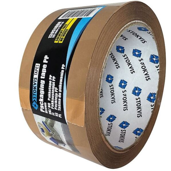Stokvis Emballagetape Klar 28My - 50mmx66m